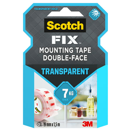 Nastro Biadesivo Scotch Fix 19Mmx1,5Mt Trasparente Scotch