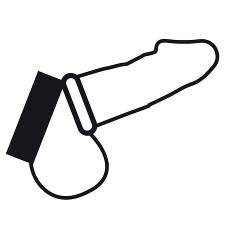 Darkness Anello Doppio Per Pene E Testicoli In Pelle e Metallo