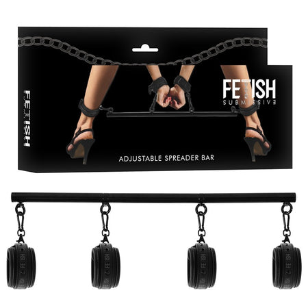 FETISH SUBMISSIVE BARRA SOTTOMISSIONE IN ACCIAIO Manette restrizioni polsi