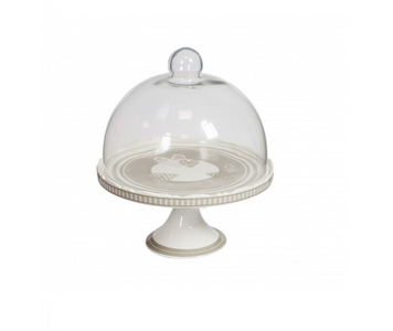 BRANDANI - ALZATA CON CUPOLA LINEA BATTICUORE IN PORCELLANA
