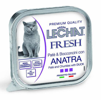 LECHAT FRESH - PATE' E BOCCONCINI CON ANATRA 100GR