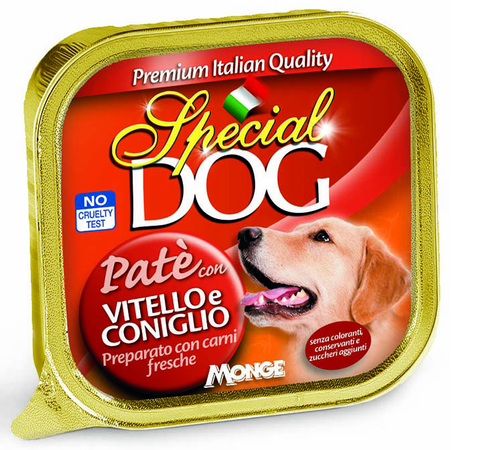 SPECIAL DOG - PATE' CON VITELLO E CONIGLIO 300GR