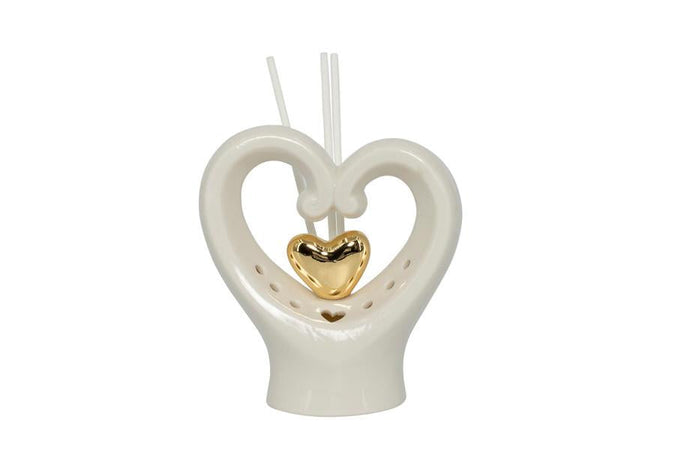 Profumatore Harmony Cuore Porcellana Matrimonio