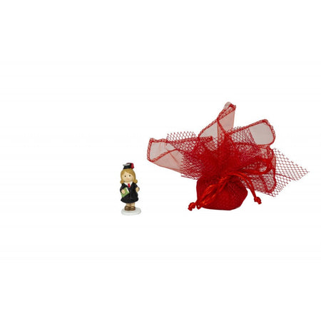 Bomboniera Laureata 3D Resina Harmony – 6 cm, 2 Pezzi Assortiti