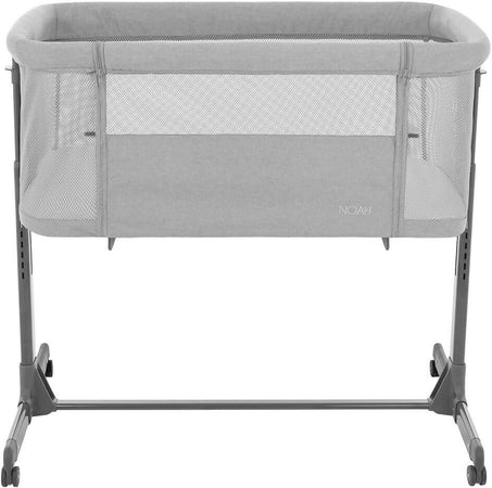 KIKKABOO Culla Fianco Letto colore Light Grey - Culla Neonato Fianco Letto, Spondina Apribile con una Mano, Altezza Regolabile, Regolabile con Vari Livelli di Altezza, Piedini Pieghevole, 0m+