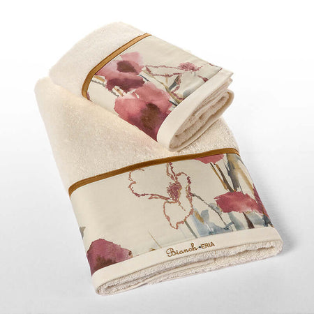 Set Asciugamani Eria Serie Senape Spugna di Cotone