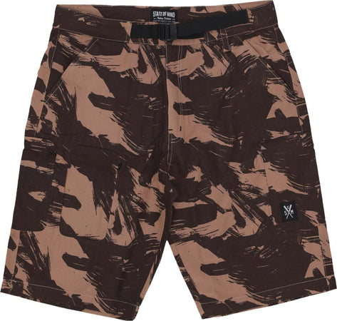 5TATE-OF-MIND-Pantalone-Corto-Uomo-Hidden-Cargo-Shorts-Brown/camo-da-uomo