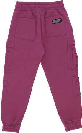 5TATE-OF-MIND-Pantalone-Tuta-Felpato-Uomo-Retrofuture-Combat-Jogger-Purple-da-uomo