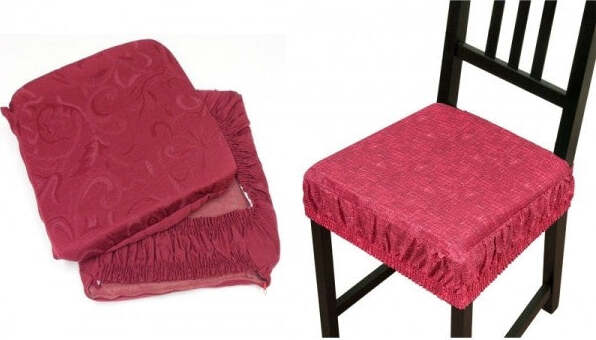 6-Copri-Sedia-Cuscini-Con-Fascia-Elastico-Cuscino-Sedie-Imbottito-Sfoderabile