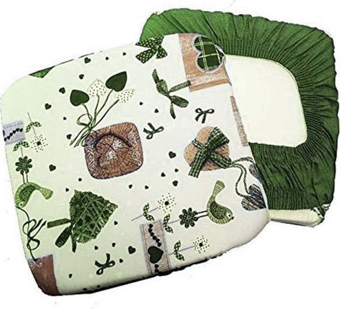 6-Coprisedia-Cuscini-Con-Fascia-Elastico-Cuscino-Per-Sedie-Colore-Verde-Shabby