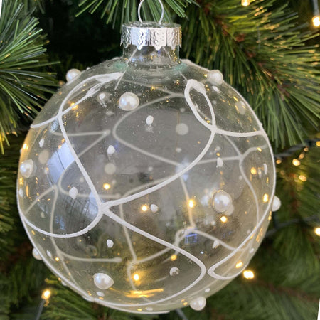 6 Palline per albero di Natale in vetro Specchiato e decorazioni Bianche Ø 10 cm Casa e cucina/Decorazioni per interni/Addobbi e decorazioni per ricorrenze/Decorazioni natalizie/Addobbi e decorazioni/Palle e palline MagiediNatale.it - Altamura, Commerciovirtuoso.it