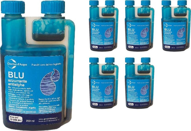 6 Pezzi Blu Azzurrante Naturale per Laghetto Dose per 60000 Litri Giardino e giardinaggio/Piscine vasche idromassaggio e accessori/Prodotti chimici e tester Ph/Chiarificatori d'acqua e enzimi Ogomondo - Martina Franca, Commerciovirtuoso.it