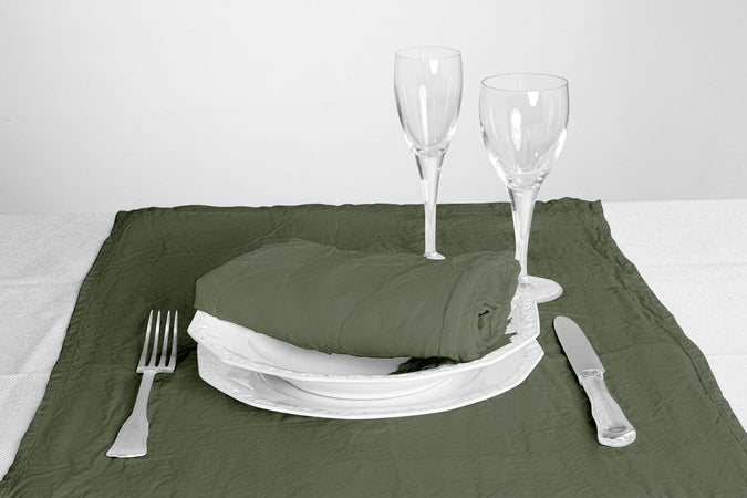 6 Tovaglioli Da Tavola 100% Puro Lino Verdi Oliva 45x45 Cm Tovagliolo Lavato Delavè Stone Washed Morbido Resistente Elegante Made In Italy Verde Oliva Casa e cucina/Tessili per la casa/Tessili da cucina/Tovaglioli Vanita di raso - Sesto San Giovanni, Commerciovirtuoso.it