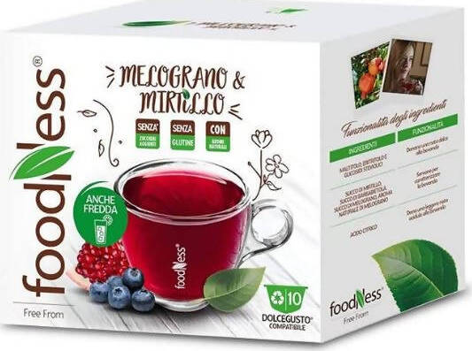60 capsule Foodness - Capsule compatibile Dolce Gusto Melograno e Mirtillo 6 blister x10 pz Capsule Dolce Gusto Melograno e Mirtillo Non solo caffè online - Albano Laziale, Commerciovirtuoso.it