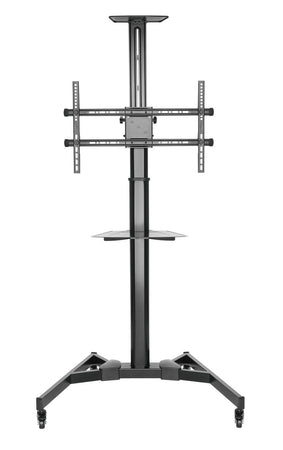 Supporto da Pavimento con Mensola TV/LED/LCD 37''-70'' Nero