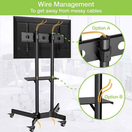Trolley da Pavimento con Mensola per TV LCD/LED/Plasma 37-70''