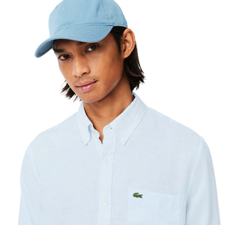 Lacoste Camicie Azzurro da uomo