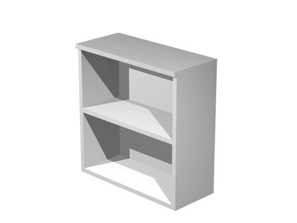 Mobile basso a giorno con piano regolabile per ufficio cm. 80x44x72h