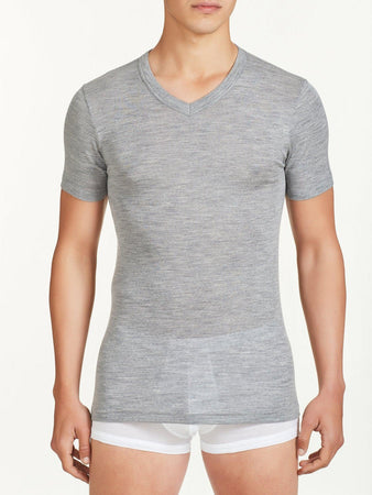 Ragno Maglia Intima Uomo in Caldo Micropile Scollo V Mezze Maniche 601958 S12 - Passarelli Biancheria