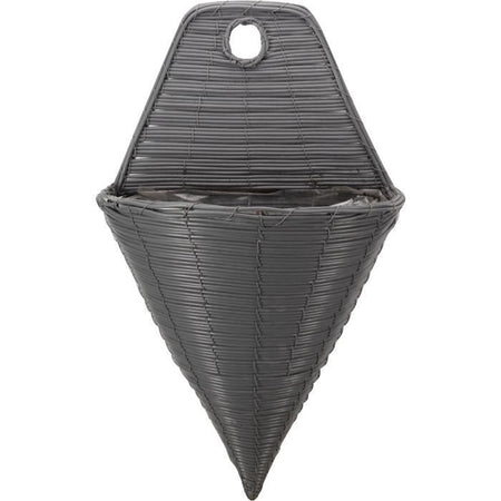 Fissaggio a parete - Finto rattan - Ardesia - 35 cm - SMART GARDEN