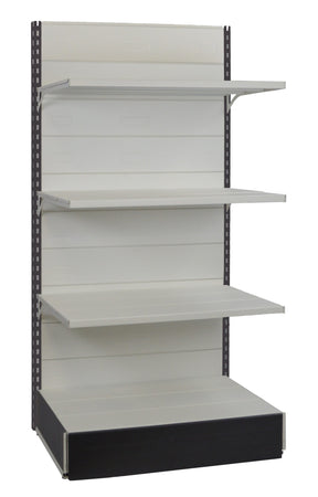Scaffalatura in metallo a parete per arredo negozio cm. 100x60x200h