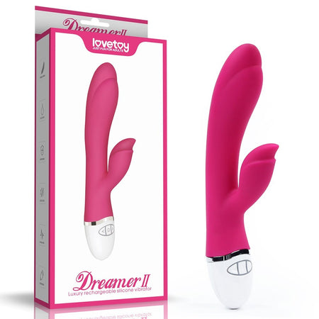 Vibratore Rabbit II CON STIMOLATORE CLITORIDE 21,5 CM