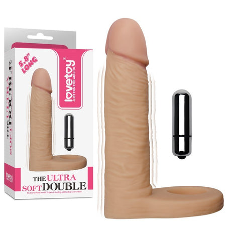 LOVETOY Dildo Realistico Indossabile Vibrante THE ULTRA SOFT DOUBLE 5.8"