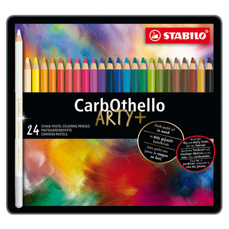 Astuccio Metallo 24 Carbothello Colori Assortiti Stabilo