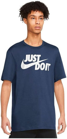 Nike Sportswear Just Do It Swoosh, T-Shirt Uomo, Blu ( Midnight Navy/ White 410)