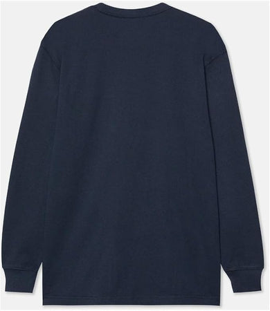 Dickies HEAVYWEIGHT LS POCKET TEE RELAXED, T-shirt Uomo, Blu (Dark Navy)