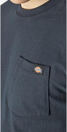 Dickies HEAVYWEIGHT LS POCKET TEE RELAXED, T-shirt Uomo, Blu (Dark Navy)