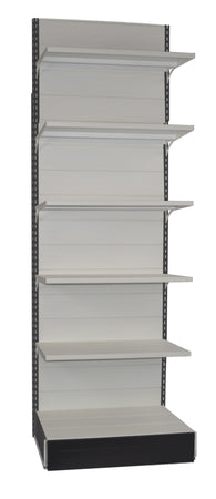 Modulo di scaffalatura a parete in metallo per arredo negozio cm. 100x60x300h