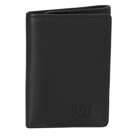 CAT Portafoglio da uomo Wallet Line Kenya Tri-fold Leather Wallet 84816 Black