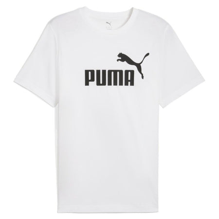 Puma Ess Logo Tee T-shirt, Puma White, Unisex - Adulto