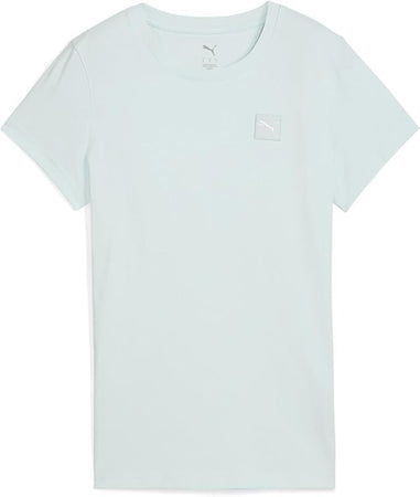 PUMA Ess Elevated Rib Tee, Magliette Unisex - Adulto, Peaceful Blue