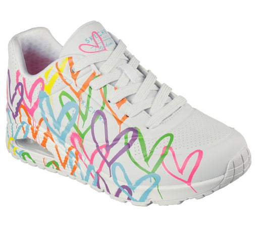 Sneakers Skechers Uno Highlight Love 177981/WMLT Bianco