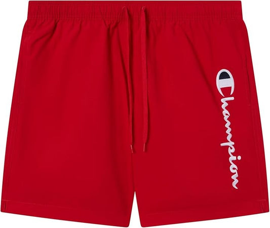 Champion BEACHSHORT Crinckle Taslon Water Repellent gr.125 Uomo Rosso