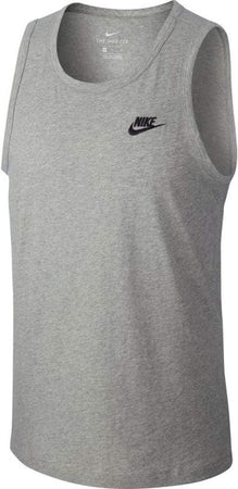 Nike Men's Top M NSW Club - Tank, Dk Grey Heather/Black