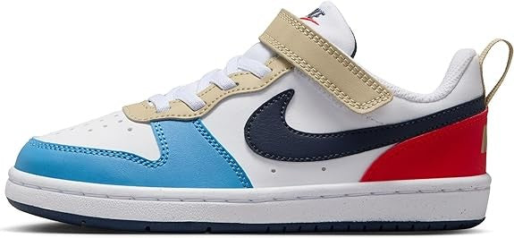 Scarpe Nike Court Borough Low (PS) White/Thunder Blue/Crimson