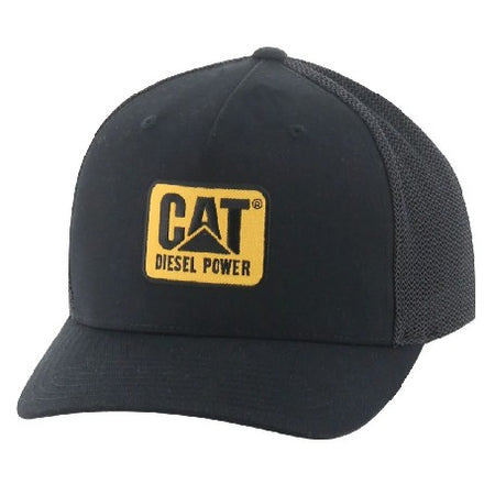 Berretto con Visiera Precurvata Caterpillar CAT Jockey Mark Diesel Cap, Black