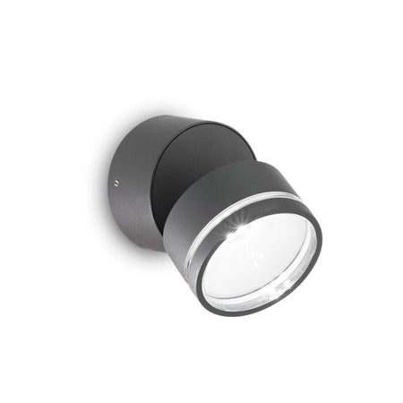 Lampada Da Parete OMEGA AP ROUND ANTRACITE 3000K