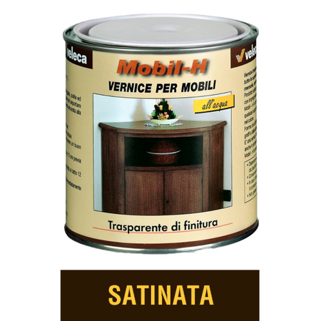VELECA - MOBIL-H VERNICE PER MOBILI TRASPARENTE DI FINITURA SATINATA 750 ML