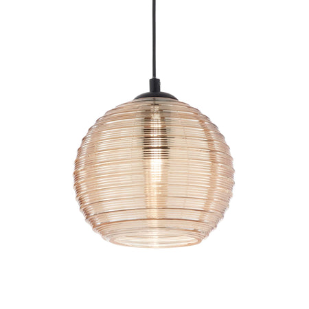 Lampada A Sospensione 1 Luce RIGA SP1 BIG AMBRA---
