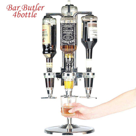 Portabottiglie Spillatore Dosatore Tavolo 4 posti per Birra e Bevande Alcoliche