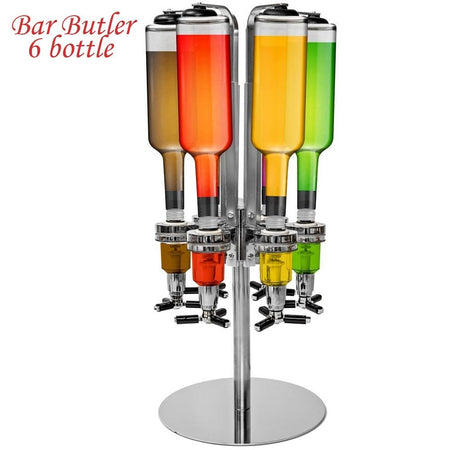 Portabottiglie Spillatore Dosatore Tavolo 6 posti per Birra e Bevande Alcoliche