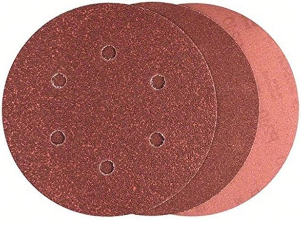 BOSCH - 2609256A35 FOGLI ABRASIVI 6PZ D.150 GRANA 2x60 2x120 2x240 6 FORI