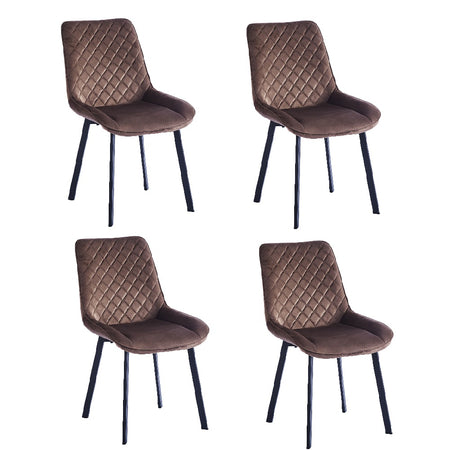Sedia in Velluto Kit 4pz, Sala da Pranzo, Ristorante, Velluto Trapuntato, Ergonomica