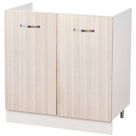 Mobile Cucina Sottolavello Componibile in Legno Colore olmo con 2 Ante 80cm