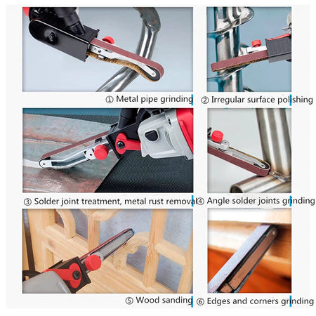 Nastri per smerigliatore, confezione da 3 nastri con grane assortite