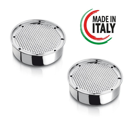Grattugia Bari Kit 2pz in Acciaio Inox 20cm H 6cm Made in Italy